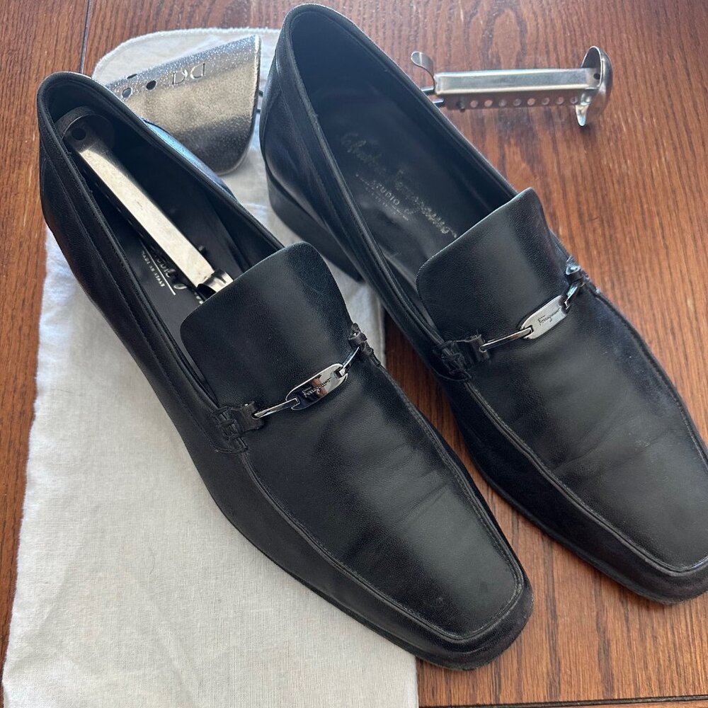 Salvatore Ferragamo Men's Dress Shoes size 11 1/2 Black